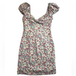 ASTR the Label Cap Sleeve Floral Mini Dress Size XS